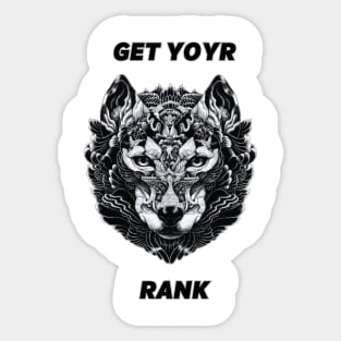 GET YOUR RANK Sticker